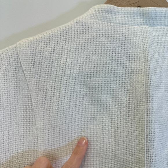 VTG Deadstock Company Ellen Tracy Linen Blazer Women's Size 16 White Vintage - Picture 9 of 13